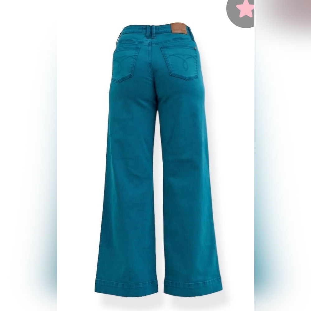 Judy Blue Teal Mid-Rise Jeans NWT 24W - Picture 2 of 6